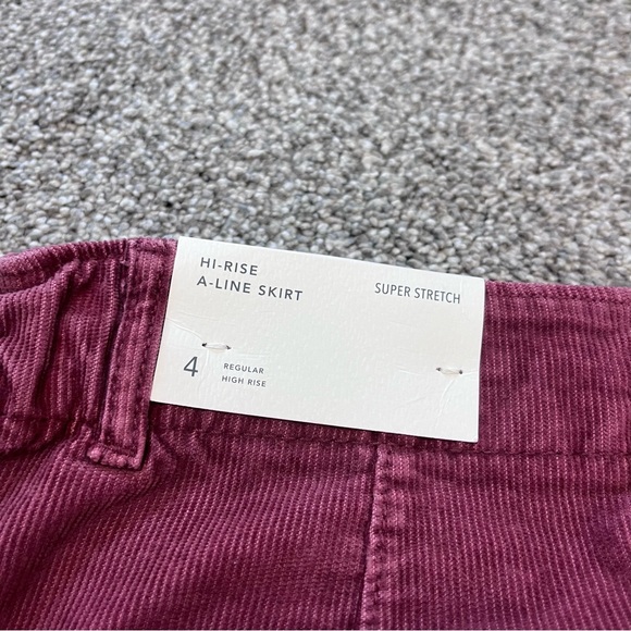 American Eagle Hi Rise A Line Corduroy Mini Skirt NWT - Picture 8 of 10